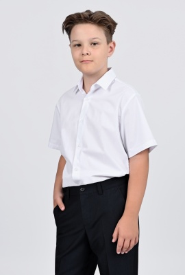 Рубашка ДелСти белая к/р G16