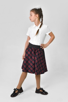 Юбка на резинке с карманами