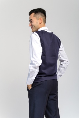 Модистка жилет 129-033-09Д синий