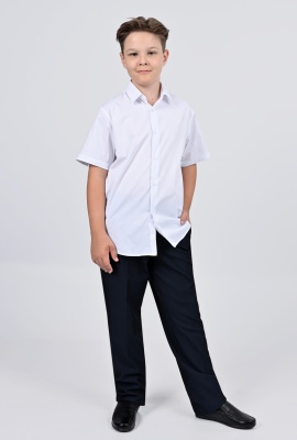 Рубашка ДелСти белая к/р G16