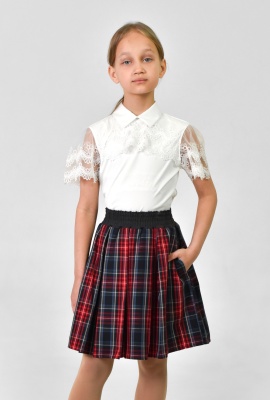 Юбка в складку на резинке 