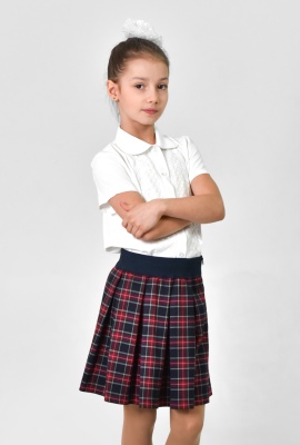 Юбка в складку с эластичным поясом