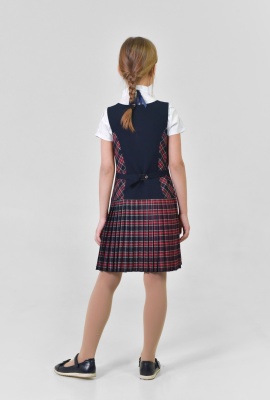 Натали сарафан 295-20 сине-борд.