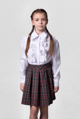 Юбка в складку на кокетке