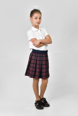 Юбка в складку с эластичным поясом