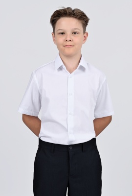 Рубашка ДелСти белая к/р G16