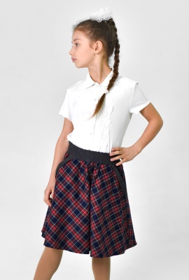 Юбка на резинке с карманами