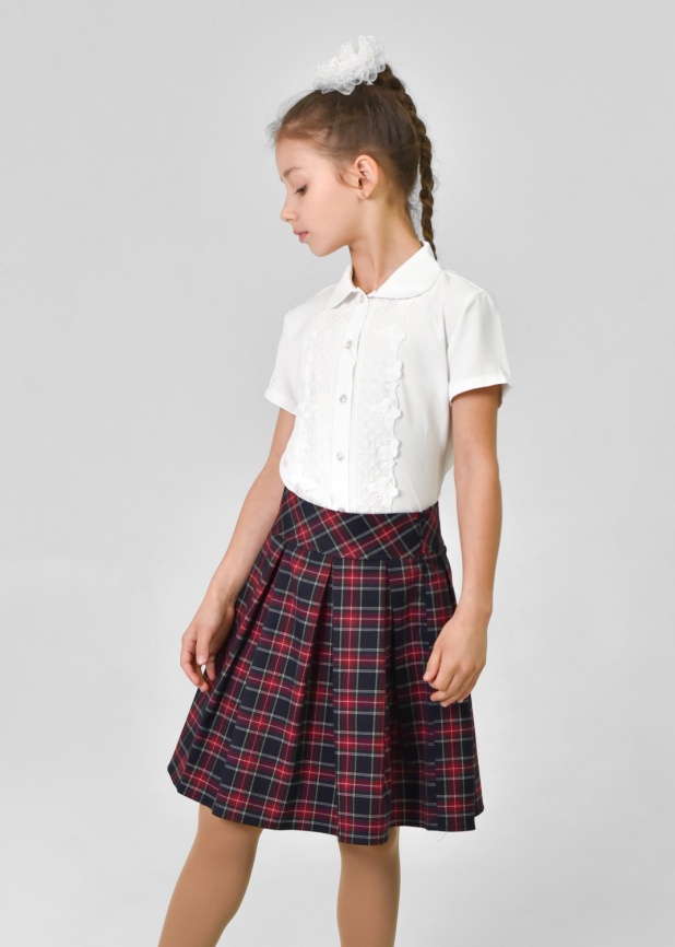 Юбка ДелСти д/д 044-20 сине-бордовая фото 1