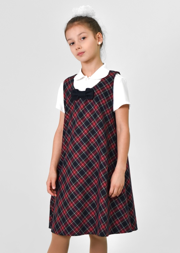 Сарафан трапеция с бантом фото 1