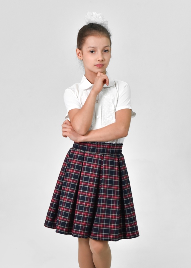 Юбка в складку на резинке фото 1