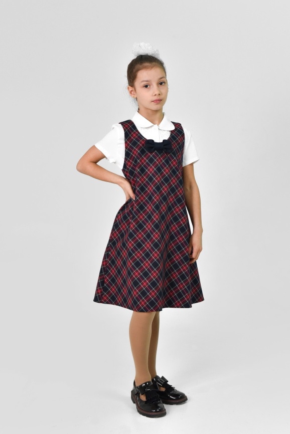 Сарафан трапеция с бантом фото 2