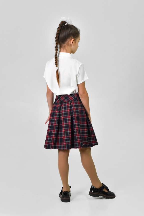 Юбка ДелСти д/д 044-20 сине-бордовая фото 4