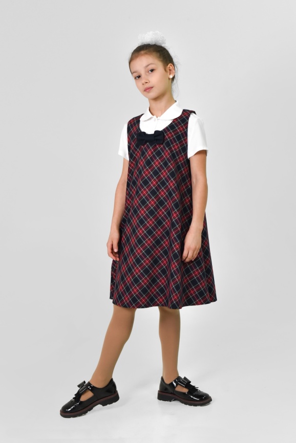 Сарафан трапеция с бантом фото 4